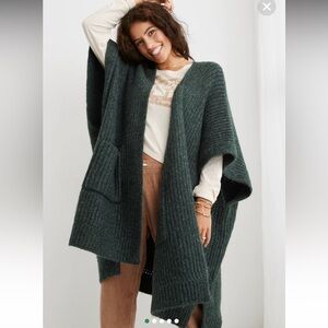 Aerie Ribbed Sweater Cape